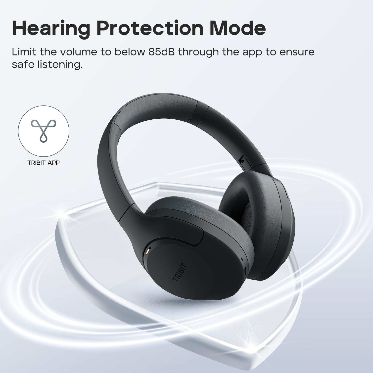 TRIBIT QuietPlus 81 Wireless Over-Ear Headphones