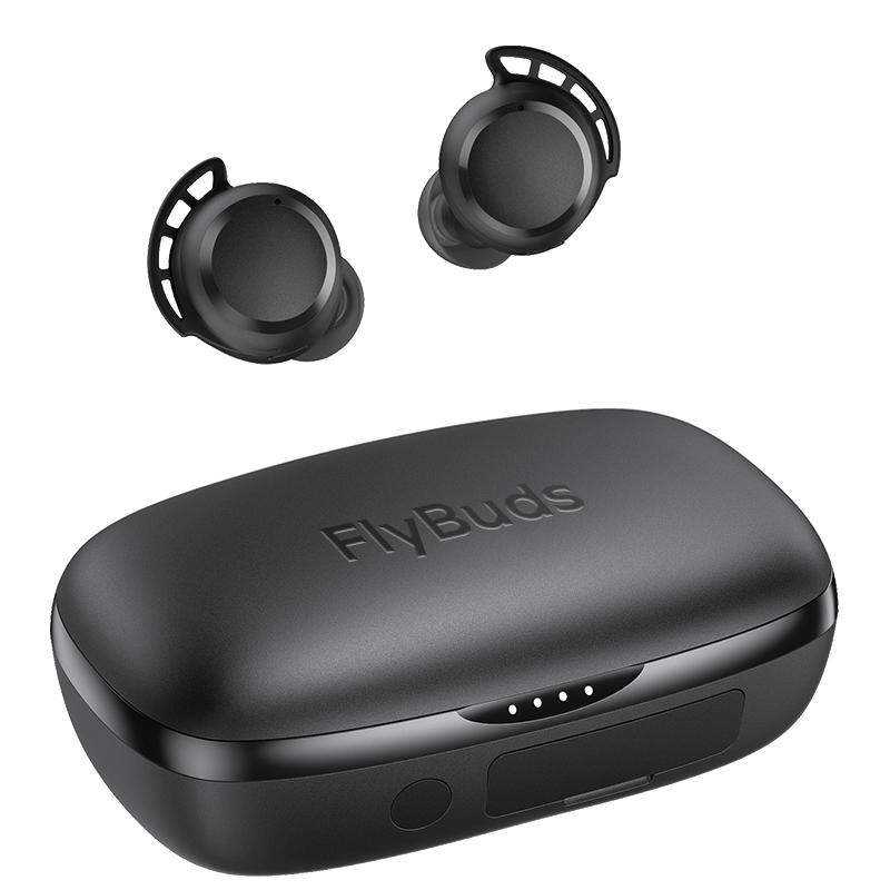 FlyBuds Wireless Earbuds, Earphones 110H Playtime Bluetooth 5.3 IPX8 Waterproof Touch Control True Wireless Bluetooth Earbuds with Mic