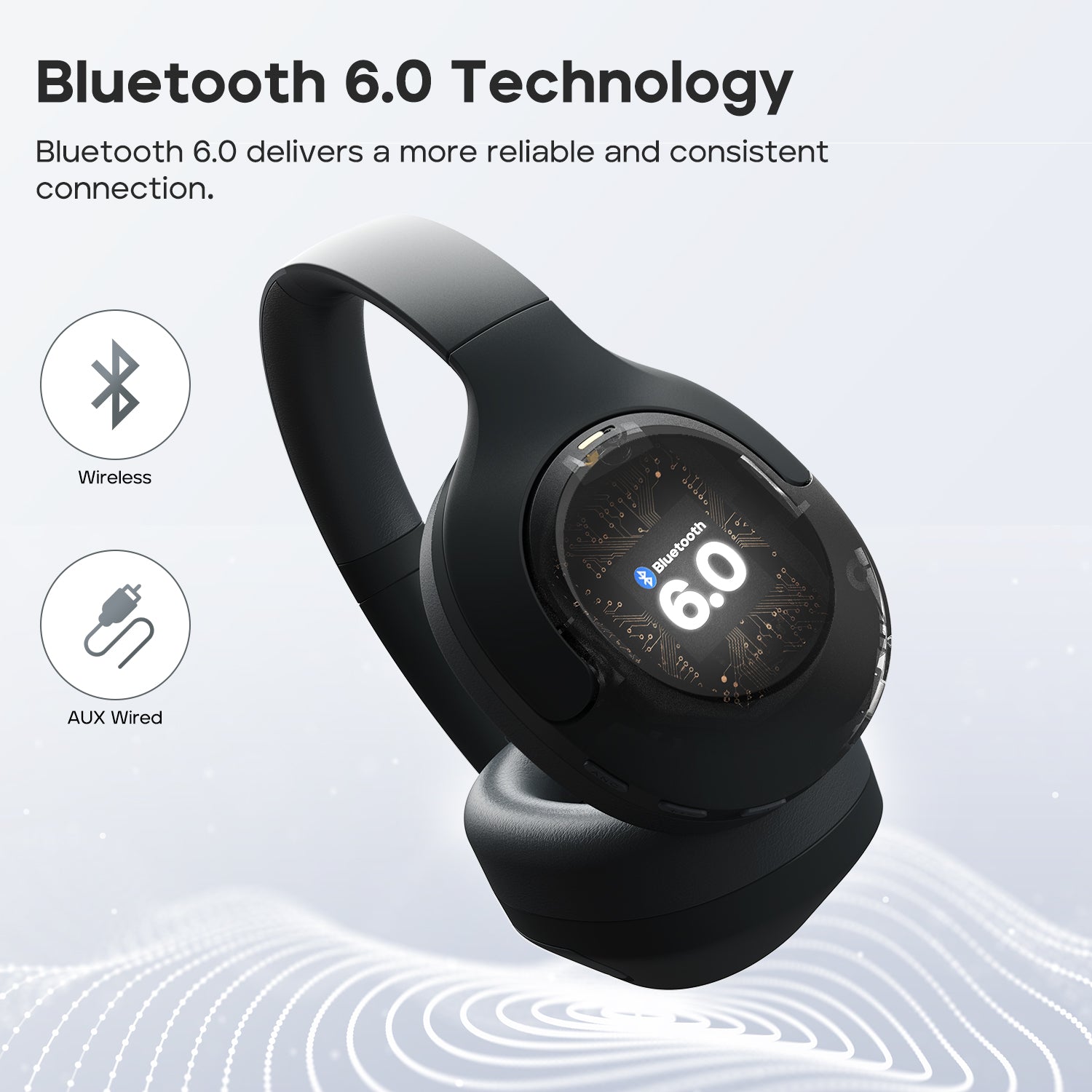 TRIBIT QuietPlus 81 Wireless Over-Ear Headphones